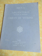 Vente Aux Enchères /Hôtel DROUOT/ Bijoux, Argenterie,Objets De Vitrine / ADER-PICARD/1971  CAT292 - Revistas & Catálogos