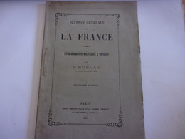 ♥️  BERRY CHER 1862 P DUPLAN ETABLISSEMENTS MILITAIRES A BOURGES DEFENSE GENERALE DE LA FRANCE / MARECHAL SOULT - Centre - Val De Loire