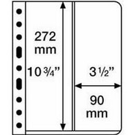 Kunststoffhüllen VARIO, 2er-Einteilung, Senkrecht, Glasklar, 5er Pack - Enveloppes Transparentes