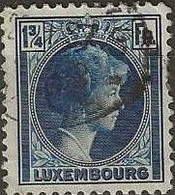 LUXEMBOURG 1926 Grand Duchess Charlotte - 1¾f. - Blue FU - 1926-39 Charlotte Di Profilo Destro