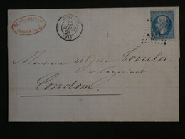 BO 2  FRANCE BELLE LETTRE 1868 GRONDIN A CONDOM +N°22 +AFFRANCH.  PLAISANT++ - 1853-1860 Napoléon III