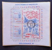 02 - 23  //  Saint Pierre Et Miquelon - Bloc Philexfrance 1989 - Used Stamps