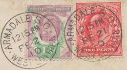 GB 1910, EVII 1d Bright Scarlet And 1½d Chalky Paper VARIETY On Very Fine Cover To LYON, France Tied By Rare Railway-CDS - Briefe U. Dokumente
