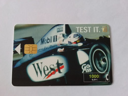 Spain - West Cigarettes Test It Formula One Racing Car 12/00 - Commemorative Advertisment