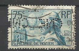 France         N°313    Perforé  CNE       Oblitéré  B/ TB     Voir Scans  Soldes ! ! ! - Oblitérés