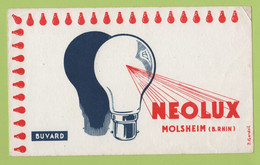 BUVARD PUBLICITAIRE AMPOULE ELECTRIQUE NEOLUX à MOLSHEIM BAS RHIN / J. GARDEIL ILLUSTRATEUR - Elektrizität & Gas