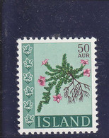 ICELAND - ISLANDE - ISLANDIA - 1968 - * / MLH - FLOWERS - BLUMEN - FLEURS - Mi. 415    Yv. 370 - Neufs