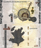 AZERBAIJAN       1 Manat       P-W38       2020      UNC - Arzerbaiyán