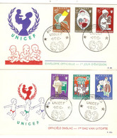 PM229/ FDC 1153/1158 Fonds Des Nations Unies En Faveur De L'Enfance Obl. Antwerrpen Unicef 8/10/60 - 1961-1970