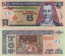 GUATEMALA       5 Quetzales       P-122A[b]       31.1.2018 (2020)       UNC    [PWPW] - Guatemala