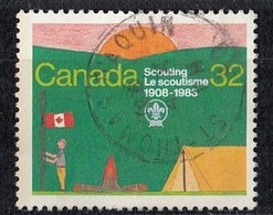 CANADA 887,used,falc Hinged,scouting - Gebraucht