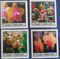 SAO TOME E PRINCIPE Fleurs, Flores, Flowers, ORCHIDEES, ORCHID, ORCHIDEA, Yvert N° 1894/97 ** MNH - Orchidées