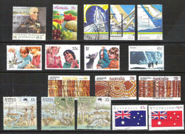 AUSTRALIA Small Collection Of 17 Australian Stamps Cancelled - Verzamelingen