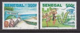 2017 Senegal Environment Environnement Maribou Stork Lions Birds  Complete Set Of 2 MNH - Sénégal (1960-...)