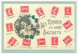 FRANCE - CP Timbramoi "Les Timbres Et Leurs Secrets" Fac Similé CP Ancienne - Prioritaire INTERNATIONAL 20g - Prêts-à-poster:  Autres (1995-...)