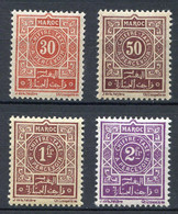 MAROC ⭐⭐ < Yvert TAXE N° 31 à 34 ⭐⭐ Neuf Luxe -- Cote 8.50 € - Timbres-taxe