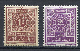 MAROC ⭐⭐ < Yvert TAXE N° 33 + 34 ⭐⭐ Neuf Luxe -- Cote 6.00 € - Strafport