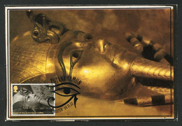 UK / GRANDE BRETAGNE (2022) Carte Maximum Card Tutankhamun, Toutânkhamon, Tutanchamun - Head Of The Outermost Coffin - Cartes-Maximum (CM)