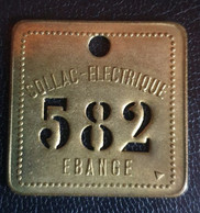 Jeton D'atelier, D'outillage Ou D'usine "Sollac Electrique / Ebange - 581" Florange - Moselle - Monétaires / De Nécessité