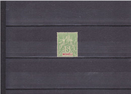 TYPE SAGE/ NEUF SANS GOMME /  5 C VERT-JAUNE / N°4 YVERT ET TELLIER 1906-07 - Neufs