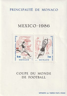 ///   MONACO  ///    PFixe   BLOC N°35       1986  Côte** 8.50€  ** Coupe Du Monde De Foot - Blocs