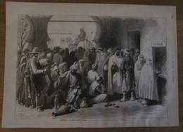 Gravure 1883  ALGERIE    Le Mont De Piété  à ALGER Algérie - Materiale E Accessori
