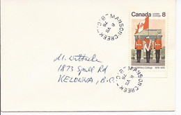 16515) Canada Cover Brief Lettre 1976 BC British Columbia Post Office Postmark Cancel Manson Creek - Covers & Documents