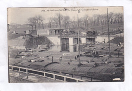 CPA : 14 X 9  -  St-POL-sur-MER  -  Le  Canal  De  Communication - Saint Pol Sur Mer