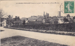 37. LE GRAND PRESSIGNY. CPA. VUE PRISE DE LA CROIX MARRON. ANNÉE 1916 + TEXTE - Le Grand-Pressigny