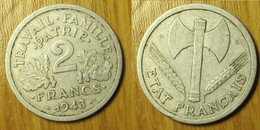 2 Francs 1943 B - 2 Francs