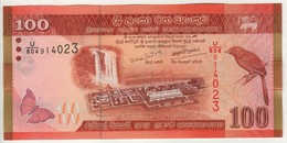 SRI LANKA  100 Rupees  New Dated 2020   P125...   (Plant, Butterfly & Bird  + Dancers At Back )  UNC - Sri Lanka