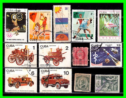 CUBA ( AMERICA DEL NORTE ) LOTE DE SELLOS DE DIFERENTE AÑOS Y VALORES - Collections, Lots & Series