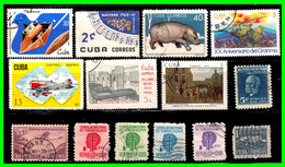 CUBA ( AMERICA DEL NORTE ) LOTE DE SELLOS DE DIFERENTE AÑOS Y VALORES - Collections, Lots & Series