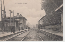 CPA Grigny - La Gare (avec Animation) - Grigny