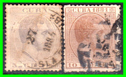 CUBA  ESPAÑOLA ( AMERICA DEL NORTE ) SELLOS ALFONSO XII “ CUBA  1881 - Vorphilatelie