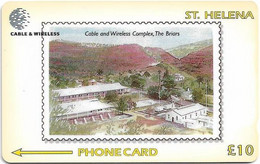 St. Helena - C&W - GPT - Cablage 100th Anniv. - Complex, The Briars - 327CSHB - 10£, 1.200ex, Used - Isla Santa Helena