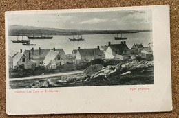 Falkland Islands PICTURE POSTCARD CIRCA 1916 "SHIPPING & VIEW OF ENTRANCE" PORT STANLEY + 2 OTHER ITEMS (3) - Falkland