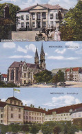 AK Meiningen - Mehrbildkarte - Palais Stadtkirche Schloßhof - Feldpost Kgl. Res. Lazarett - 1917 (63197) - Meiningen