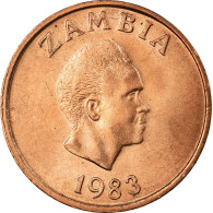 Monnaie, Zambie, Ngwee, 1983, British Royal Mint, SPL, Copper Clad Steel, KM:9a - Zambia