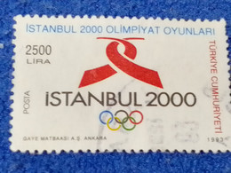 TÜRKEY--2000- 10  - 2500TL   DAMGALI - Used Stamps