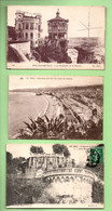 06 - NICE . " PANORAMA ", " LA CASCADE DU CHÂTEAU " & " LE RESTAURANT DE LA RÉSERVE " . 3 CPA - Réf. N°36909 - - Sets And Collections