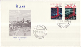 Islande - Island - Iceland FDC2 1983 Y&T N°551 à 552 - Michel N°598 à 599 - EUROPA - FDC