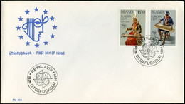 Islande - Island - Iceland FDC2 1985 Y&T N°585 à 586 - Michel N°632 à 633 (o) - EUROPA - FDC