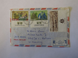 ISRAEL AIRMAIL COVER TO GERMANY 1971 - Used Stamps (without Tabs)