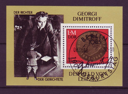 DDR Block 68 100. Geburtstag Von Greorgi M. Dimitrow 1 M Mit Ersttagsstempel - Andere & Zonder Classificatie