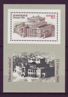 DDR Block 80 Semperoper Dresden 1985 85 Pf Postfrisch - Andere & Zonder Classificatie