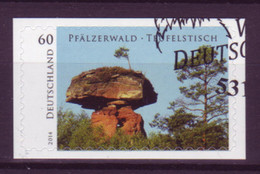 Bund 3081 SELBSTKLEBEND Folienblatt Pfälzerwald Teufelstisch 60 Cent Gestempelt - Other & Unclassified