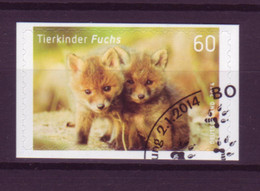 Bund 3053 SELBSTKLEBEND Folienblatt Tierkinder Fuchs 60 Cent Gestempelt - Other & Unclassified