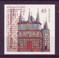 Bund 2718 SELBSTKLEBEND Aus MH 78 500 Jahre Rathaus Frankenberg 45 C Postfrisch - Sonstige & Ohne Zuordnung
