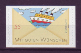 Bund 2848 SELBSTKLEBEND Folienblatt Mit Guten Wünschen Schiff 55 Cent Postfrisch - Andere & Zonder Classificatie